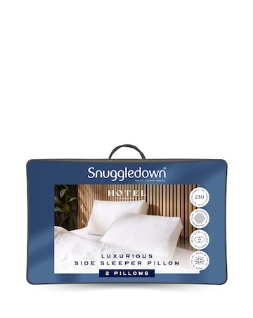Snuggledown Hotel Luxurious Side Sleeper Pillow 2 Pack