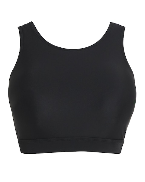 Simply Be Sports Cut Out  Detail Bikini Top
