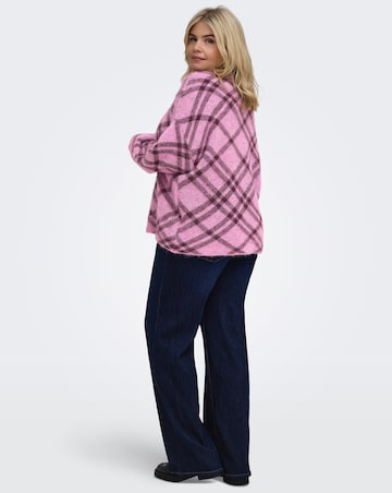 ONLY CHECK PATTERN KNITTED JUMPER