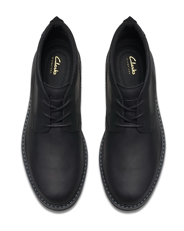Clarks Newford Mid Leather Boot - Black