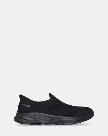 Skechers Black Slip In Go Walk 8 Nova Trainers - Wide Fit (E)