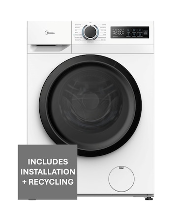 Midea 8kg Washing Machine - White + Installation
