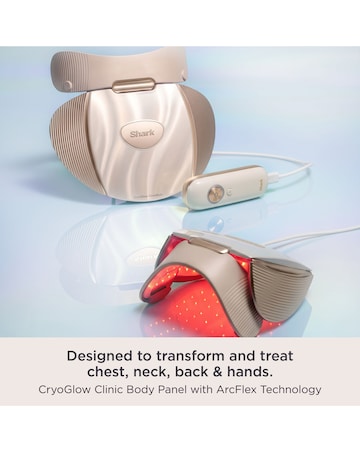 CryoGlow Clinic 360 Contrast LED Face & Neck Mask FW575UKGD1 Champagne