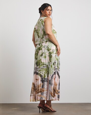 Joanna Hope Printed Pleated Dress