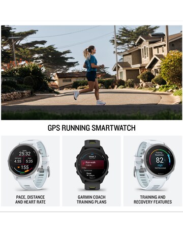 Garmin Forerunner 170 Music Smart Watch - Whitestone/Cloud Blue