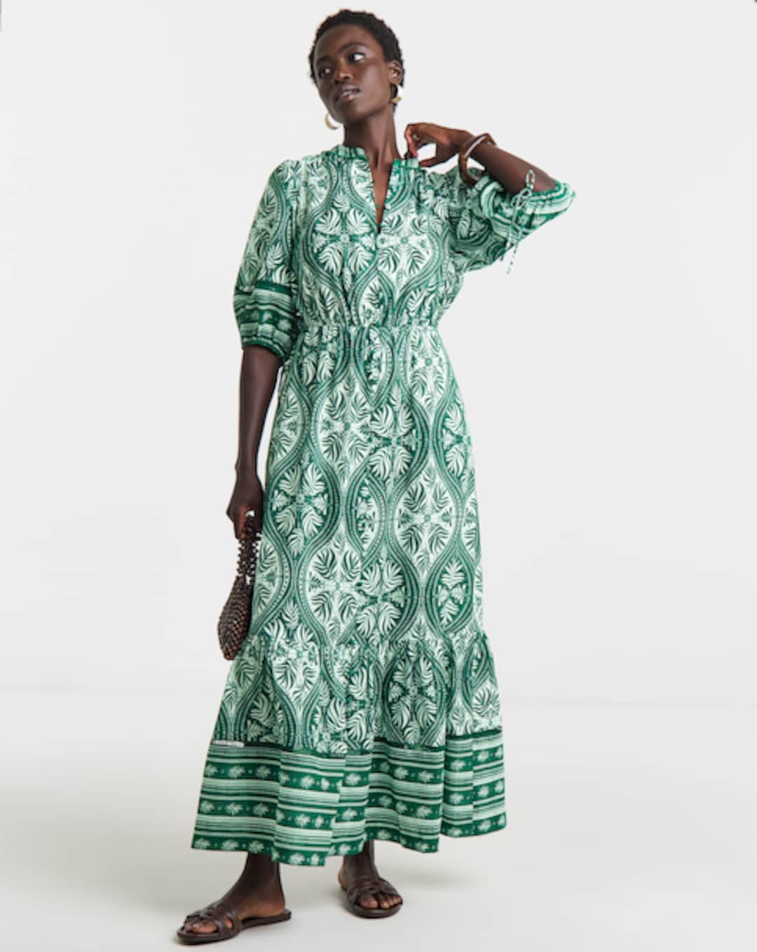 farrow long sleeve midi dress petal & pup Farrow Long Sleeve Midi Dress main image 0