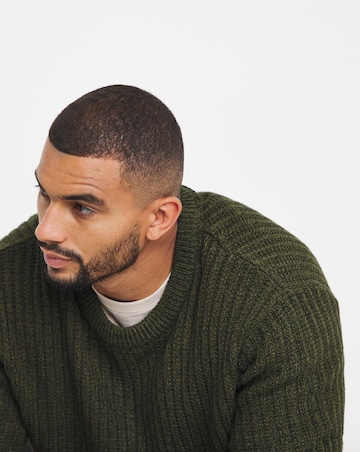 Jack & Jones Jaxon Crew Knit Jumper - Forest