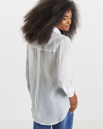 White Pintuck Tuxedo Shirt