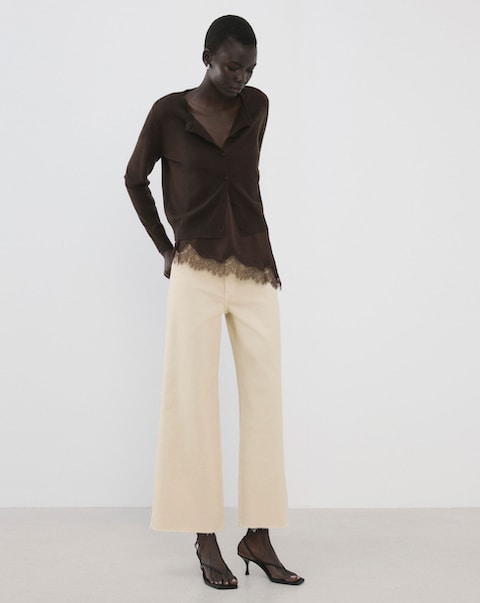 Mango Catherin Culotte High-Rise Jeans