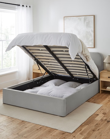 Emery Velvet Ottoman Bedframe