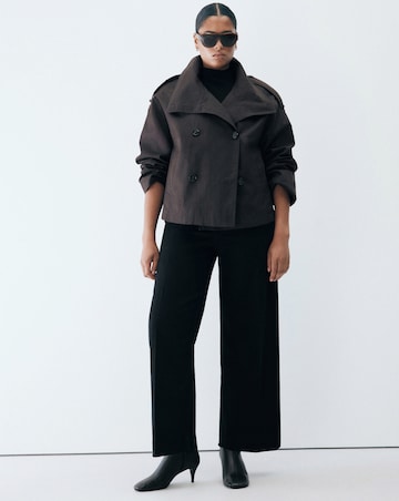 Mango High-Waisted Wide Leg Jeans