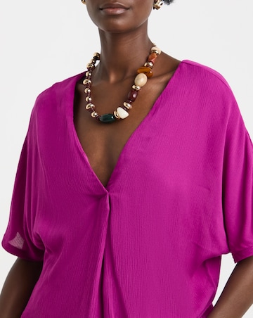 Textured Crinkle Tunic Top