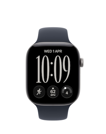 Apple Watch Series 12 GPS 46mm - Space Grey Aluminium/Navy Blue Sport Band - M/L