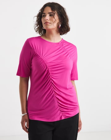 Pink Seam Detail Top