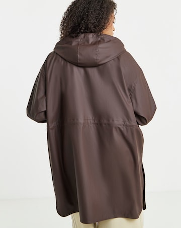 Chocolate Coated Longline Raincoat
