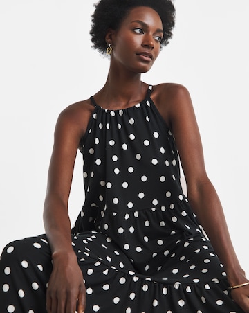 Soft Touch Jersey Halter Neck Maxi Dresss