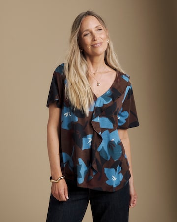 Julipa Printed Frill Jersey T-Shirt