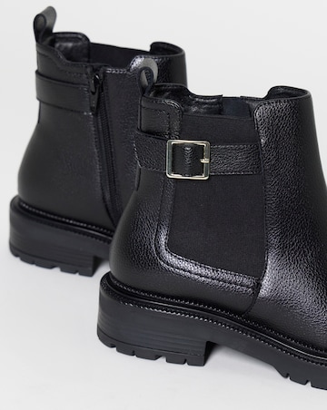 Sidonie Chelsea Buckle Ankle Boots - Extra Wide Fit (EEE)