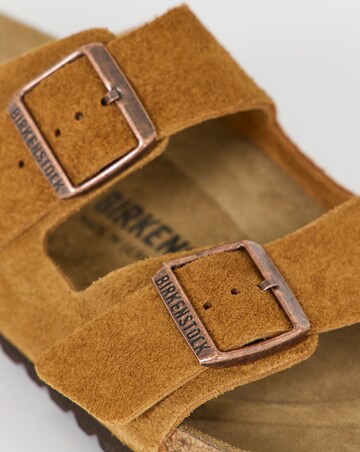 Birkenstock Classic Suede Arizona Sandals - Mink