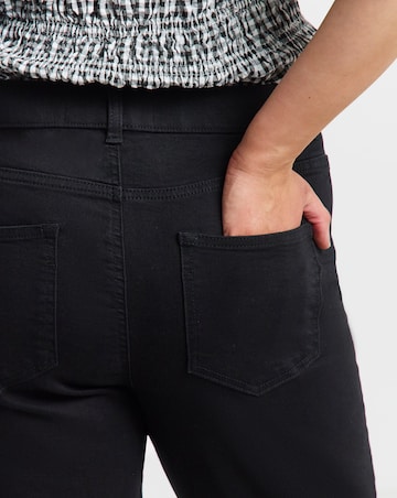 Black 24/7 Stretch Straight Leg Jeans