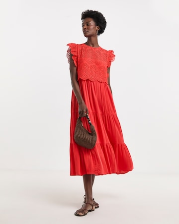 Broderie 2 - in - 1 Maxi Dress