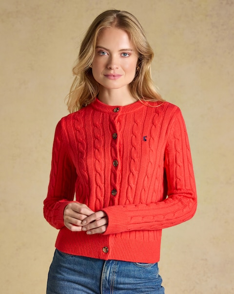 New In - Joules Cable Cardigan