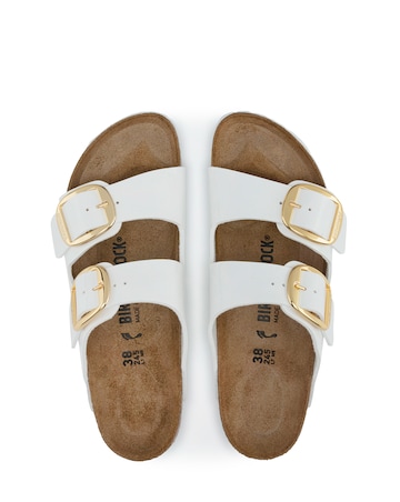 Birkenstock Arizona White Big Buckle Sandals - Standard Fit (D)