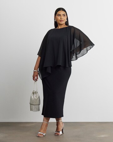 Joanna Hope Cape Midi Dress