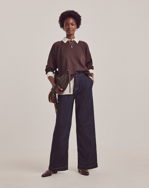 Anthology Indigo Wide Leg Jeans