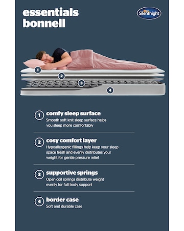 Silentnight Essentials Bonnell Rolled Mattress