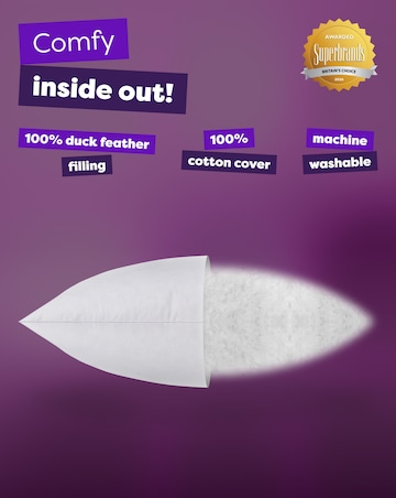 Slumberdown Duck Feather Medium Support Pillow 2 Pack