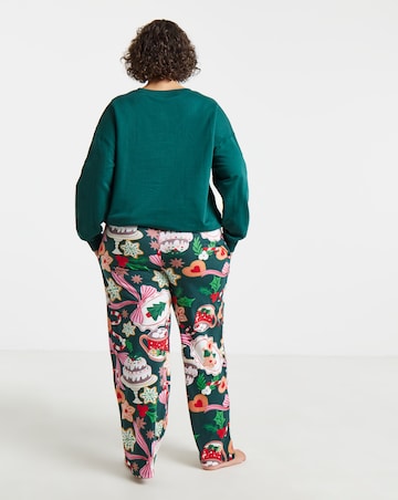 Pretty Secrets Biscuit Print Sweatshirt Pyjama Set