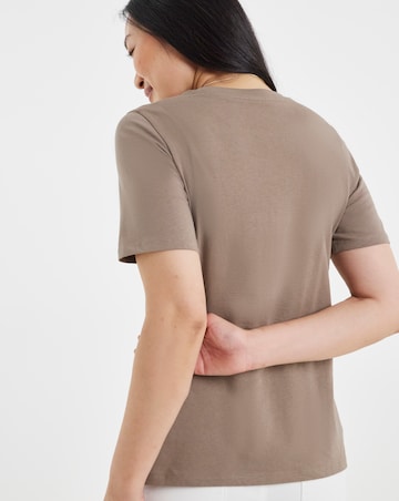Black, White, Mocha, Choc, Blush 5 Pack Crew Neck Short Sleeve T-Shirts
