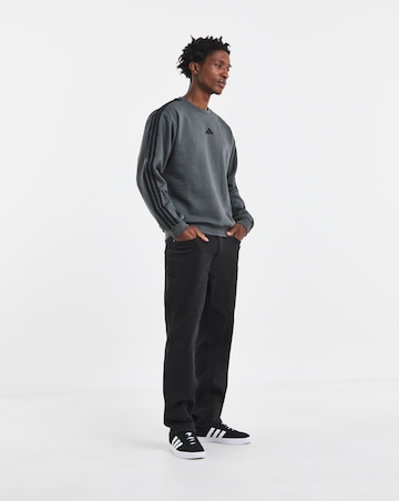 adidas 3 Stripes Fleece Sweatshirt