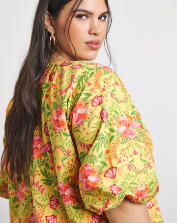 Joanna Hope Cotton Poplin Blouse