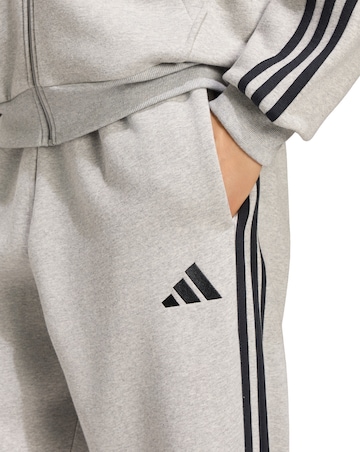 adidas 3 Stripes Fleece Cuffed Joggers