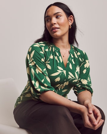 Julipa Printed Jersey Blouse