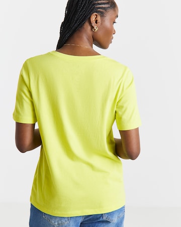 Simply Be Blue & Lime 2 Pack V Neck T-Shirts
