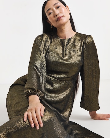 Foil Maxi Tea Dress