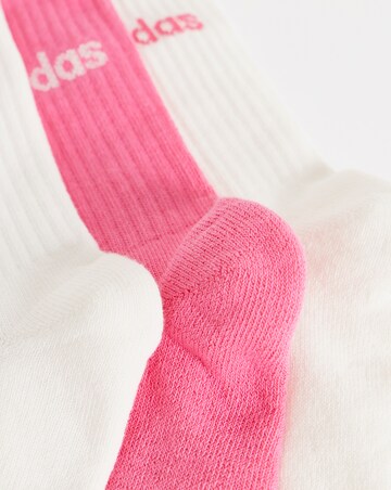 adidas 3 Pack Linear Logo Crew Socks