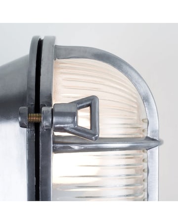 ValueLights Bow Chrome Bulkhead IP64 Outdoor Wall Light - Bulb Included