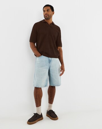 Only & Sons Nyle Crochet Polo - Brown