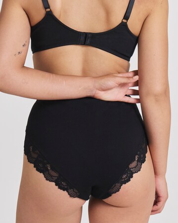 MAGISCULPT Medium Control (3 Pack) High Leg Knickers Black/White /Almond