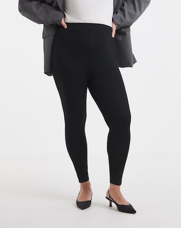 2 Pack Black Jersey Full Length Legging