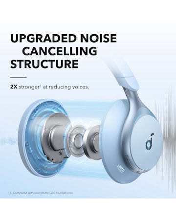 Soundcore Space One Noise Cancelling Over-Ear Headphones - Blue
