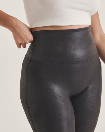 Spanx Medium Control Faux Leather Leggings Black