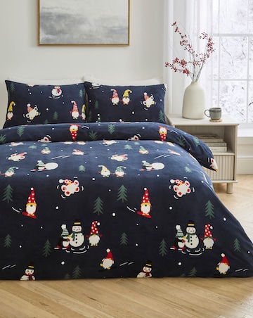 Festive Gonk Fleece Duvet Cover Set
