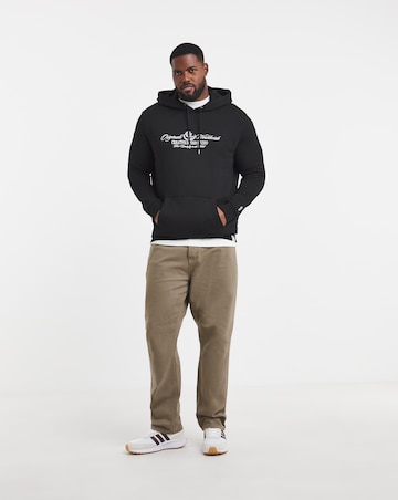 Jack & Jones Toronto Embroidered Logo Sweat Hoody - Black