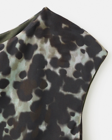 Mango Asymmetric Printed Top