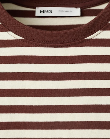 Mango Striped Cotton T-Shirt